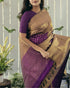 Vasthrlay Purple Kanjivaram Wedding Saree
