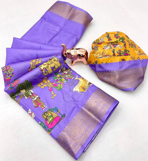 Vasthrlay Kalamkari Traditional Kanjivaram