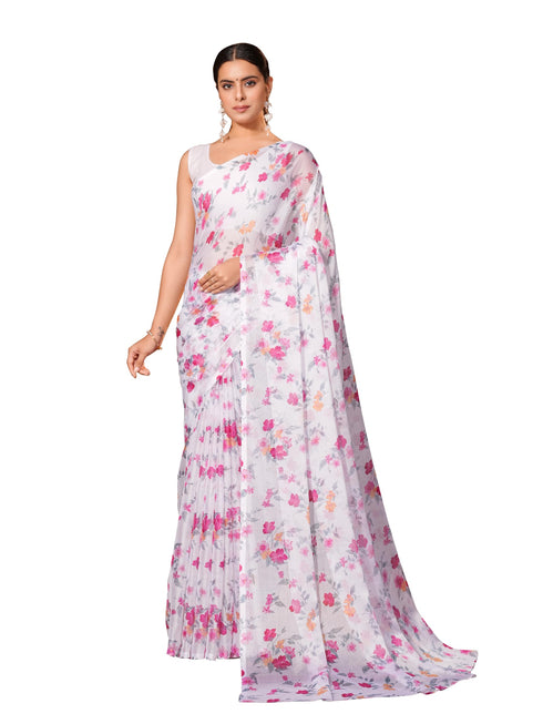 Vasthrlay Chiffon Floral Saree