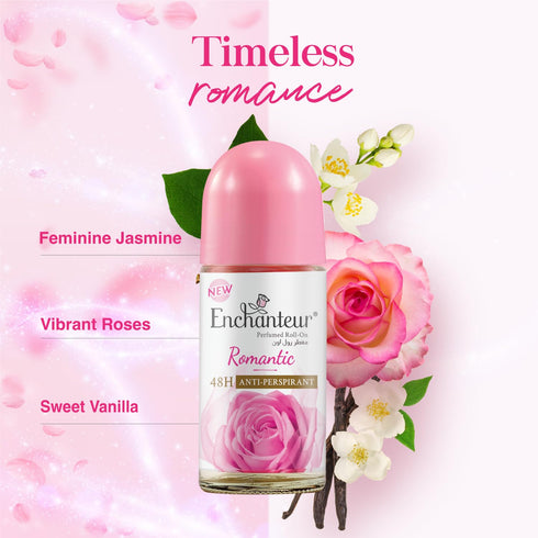 Enchanteur Romantic Anti-Perspirant Deodorant Roll-On For Women