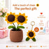 Handmade Crochet Sunflower Pot (350 g)