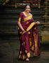 Vasthrlay Banarasi Jacquard Unstitched Beige Saree