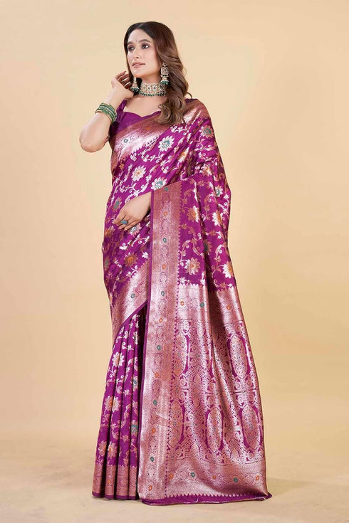 Vsathrlay Kanjivaram Banarasi Festival Wedding Ethnic Wear