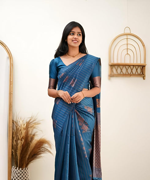 Vasthrlay Banarasi Unstitched Saree