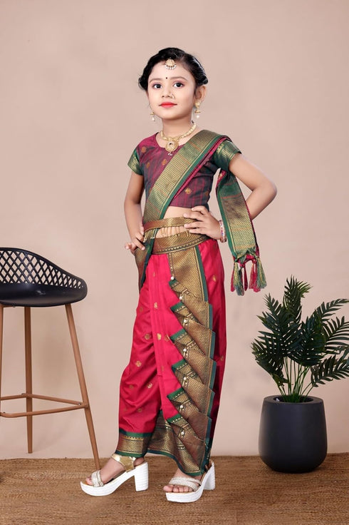 Vasthrlay Paithani Maharashtrian Contrast Traditional