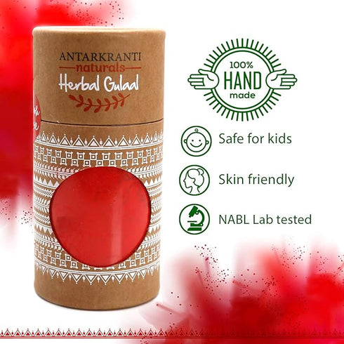 Antarkranti Naturals Red Herbal Handmade Gulal