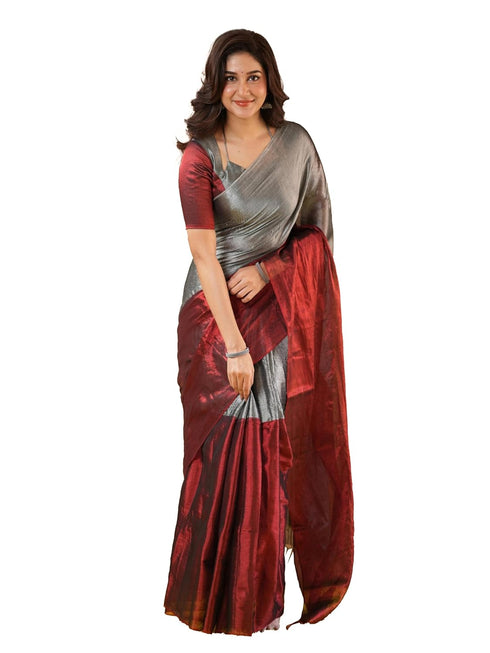 Vasthrlay Handloom Unstitched Beigegold Ethnic Wear