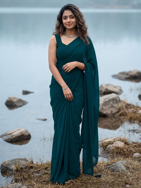 Vasthrlay Georgette Unstitched Designer Kh Ethnic Wear