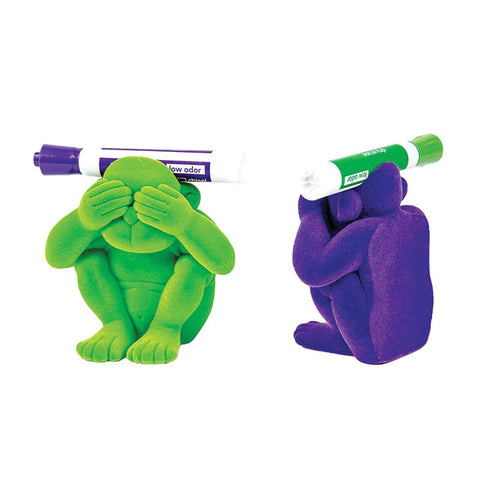 Rubbabu Magnetic 2 in 1 Monkey White Board Eraser & Marker Holder