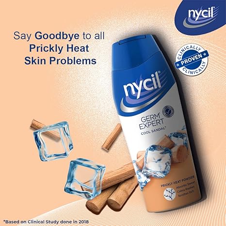 Nycil Cool Sandal Prickly Heat Talcum Powder
