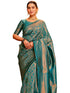 Vasthrlay Womens Kanjivaram Unstitched Dusty Pink Saree