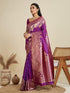Vasthrlay Kanjivaram Wedding Banarasi Weaving Wine Pink