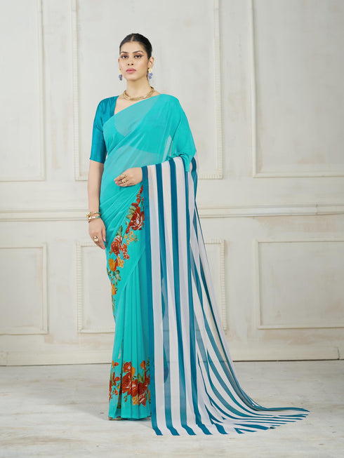 Vasthrlay Georgette Unstitched Saree