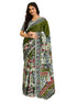 Vasthrlay Womens Printed Unstitched Beige Saree