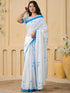 Vasthrlay Womens Printed Unstitched Peach Saree