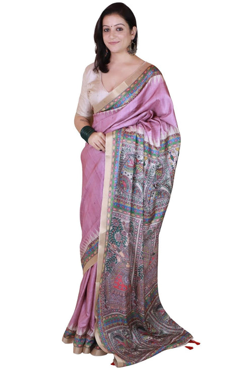 Vasthrlay Printed Unstitched Lavender Ethnic Wear
