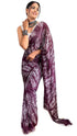 Vasthrlay Maroon Georgette Printed Unstitched Saree