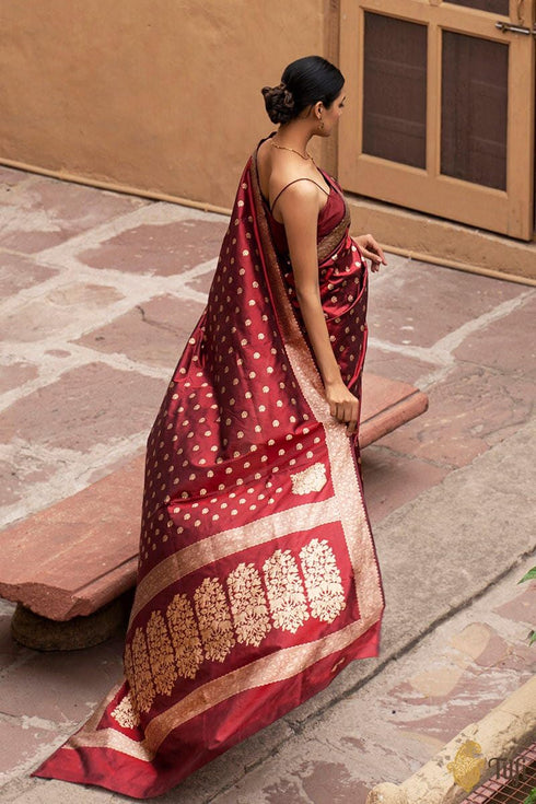 Vasthrlay Red Kanjivaram Wedding Saree