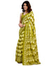 Vasthrlay Womens Printed Green Saree With Unstitched Blouse Piece