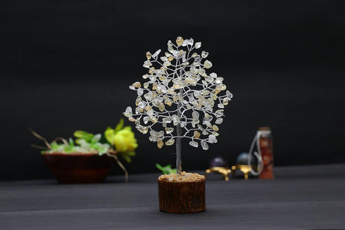 Pushkar Yellow Aventurine Gemstone Tree 300 Bead 10 Inch