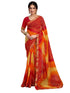 Vasthrlay Chiffon Bandhani Unstitched Yellow Saree