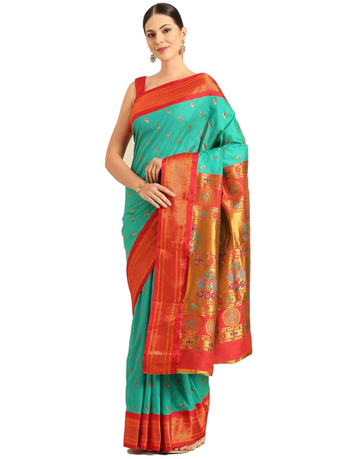 Vasthrlay Paithani Purple Saree