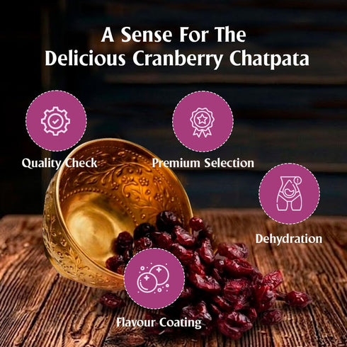 7 BAZAARI Dried Chatpata Cranberries 180gm
