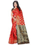 Vasthrlay Banarasi Red Black Ethnic Wear