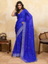 Vasthrlay Chiffon Striped Unstitched Sum Ethnic Wear