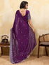 Vasthrlay Chiffon Striped Unstitched Sum Ethnic Wear