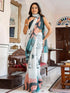 Vasthrlay Womens Printed Unstitched Dusty Pink Saree