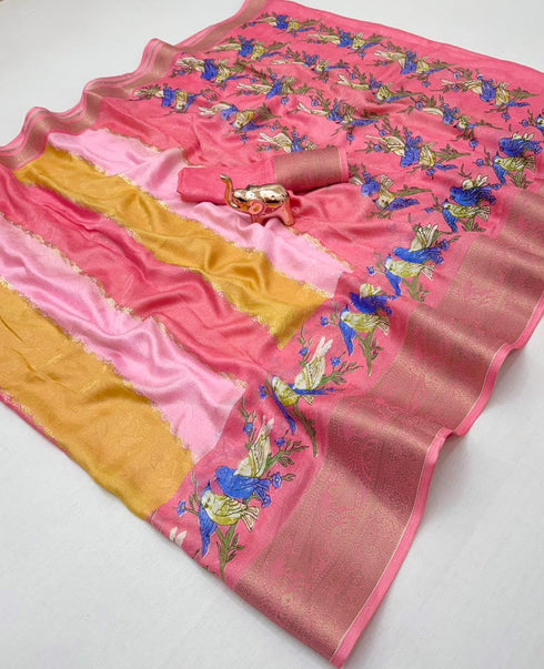Vasthrlay Bandhani Kanjivaram Weaving
