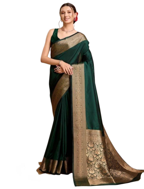 Vasthrlay Banarasi Traditional Unstitched Saree