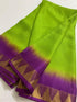 Vasthrlay Nr Handloom Bhagalpuri Running Green Orange