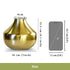 Metal Round Flower Vase for Home Decor