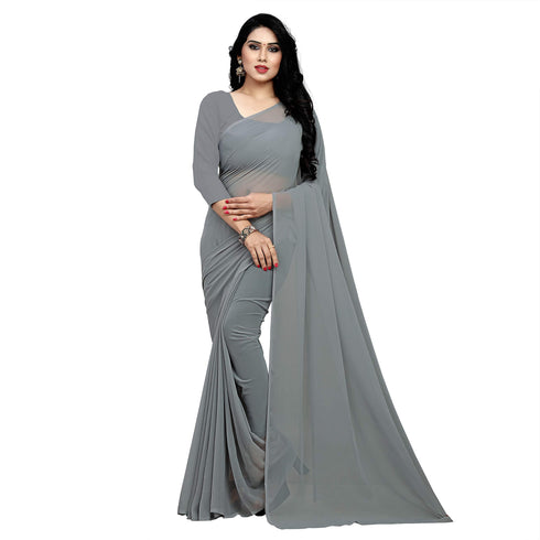 Vasthrlay Georgette Unstitched Saree