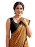 Vasthrlay Printed Lemon Yellow1 Yellow Saree
