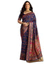Vasthrlay Printed Purple Saree