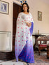 Vasthrlay Womens Printed Unstitched Dusty Pink Saree