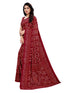 Vasthrlay Georgette Bandhani Printed Maroon Saree