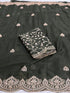 Vasthrlay Georgette Embroidery Saree Embellishments