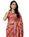 Vasthrlay Womens Printed Unstitched Cream Saree