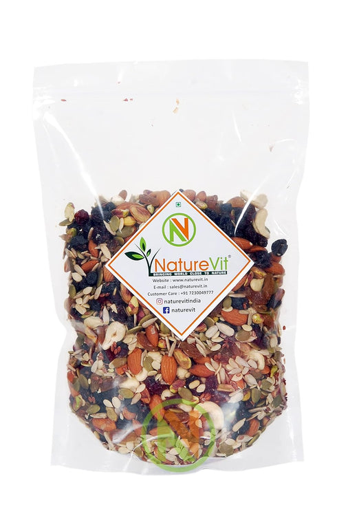NatureVit Healthy Mix Premium Dry Fruits| Nuts & Seeds Blend
