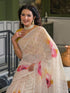 Vasthrlay Printed Off White Off White Saree
