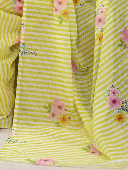 Vasthrlay Printed White1 White Saree