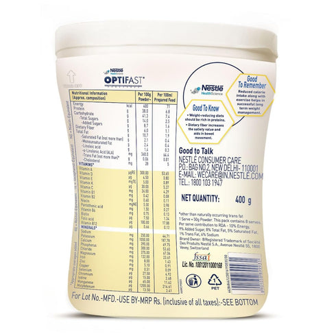 Nestlé Optifast Scientifically Designed Weight Loss Diet