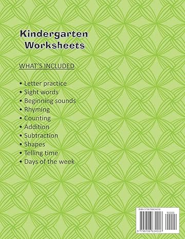 Kindergarten Worksheets