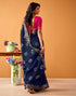 Vasthrlay Weaving Printed Unstitched Maroon Saree