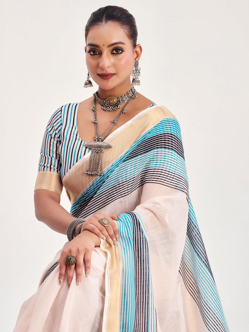 Vasthrlay Printed Unstitched Blouse Ethnic Wear
