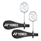 Yonex GR 303 Aluminium Blend Badminton Racquet with Full Cover-Set of 2 (Blue/Blue)